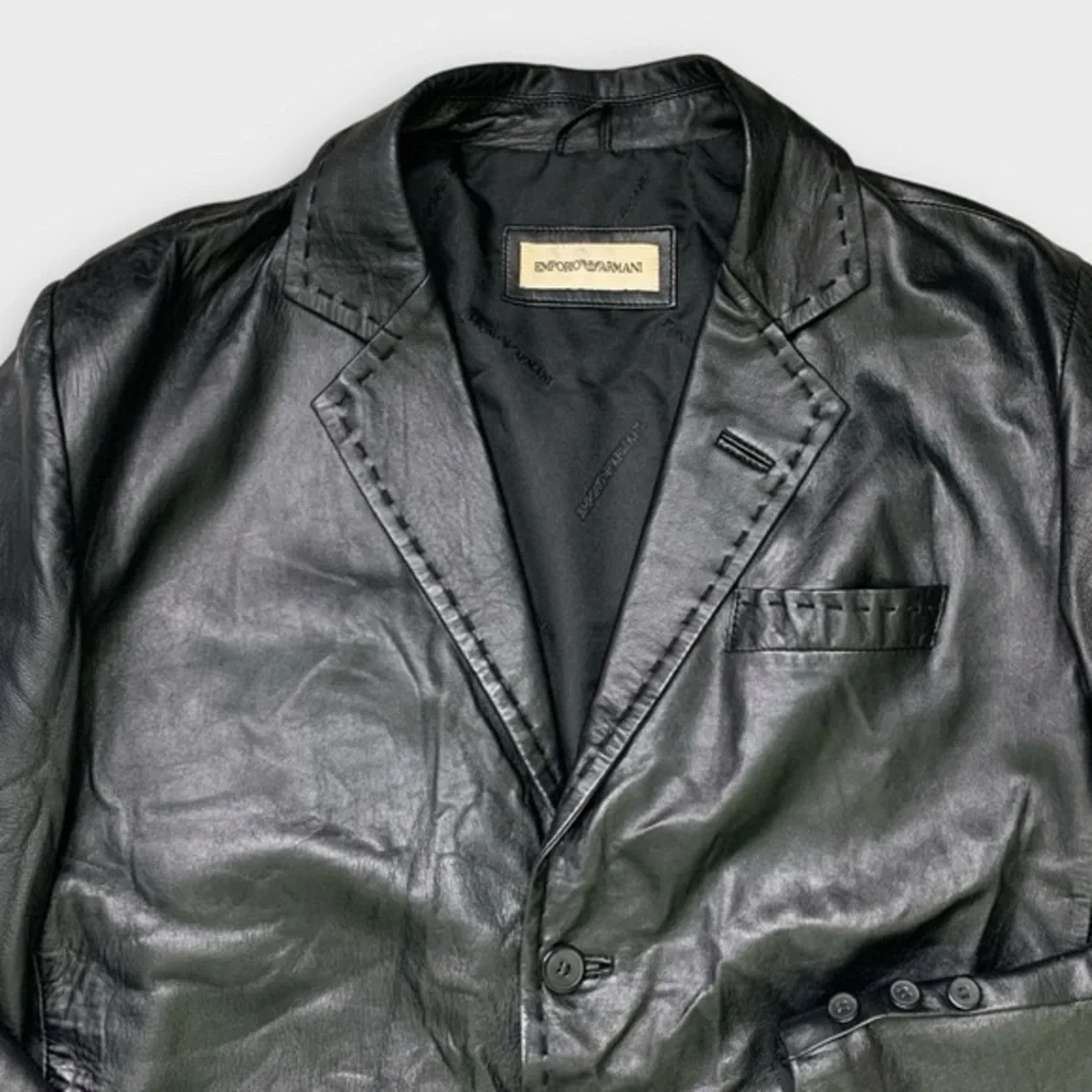 Emporio Armani Leather Jacket - Picture 9 of 11